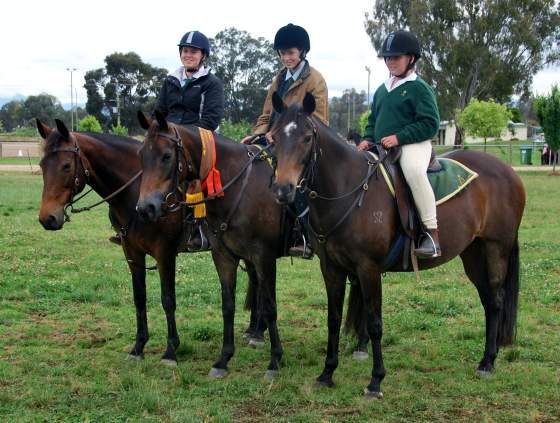 Three girls at show